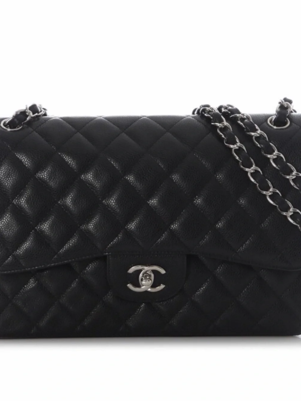 Chanel Jumbo Classic Quilted Flap Bag in Black